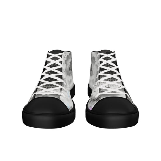 Midnight Divide Women’s High-Top Canvas Shoes – Urban Streetwear Sneakers