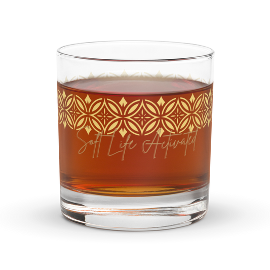 UV Printed Rocks Glass | Funny, Motivational & Relaxation Whiskey Glass