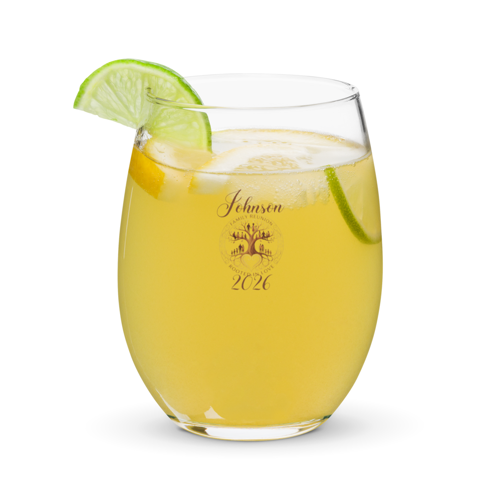 Family Reunion Stemless Wine Glass Keepsake |  Family Gatherings & Milestones