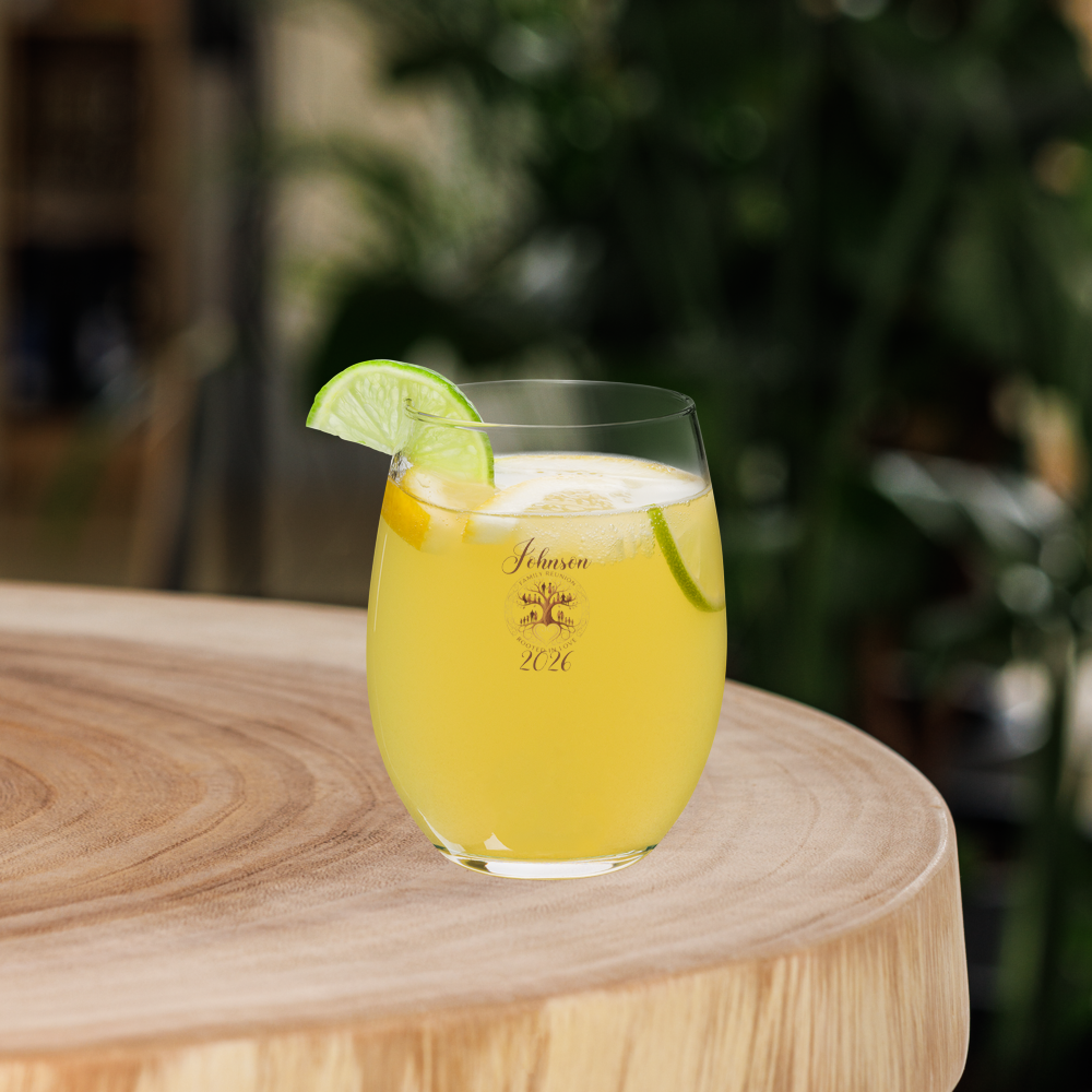 Family Reunion Stemless Wine Glass Keepsake |  Family Gatherings & Milestones